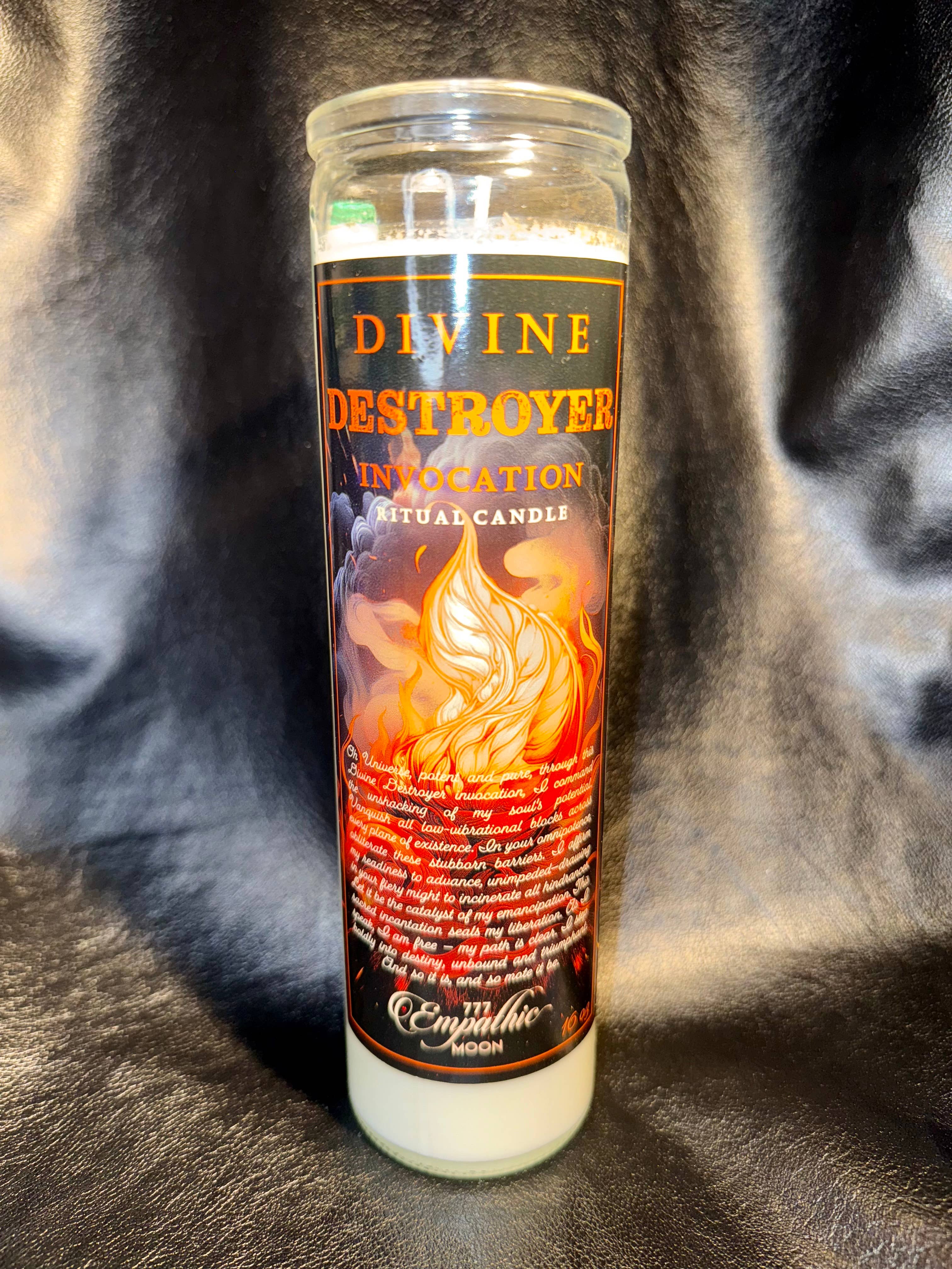 Empathic Moon 777 - Wholesale Votive Candle - Divine Destruction Invocation Ritual Candle | Spelled |7 Day3