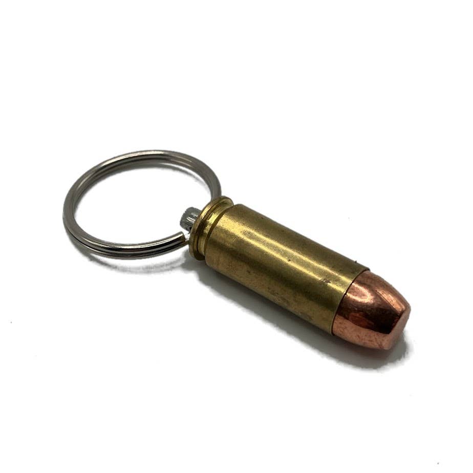 Vermont Cut Coins & 2nd Shot Round - Wholesale Keychain - Unisex - Bullet Keychains Style2- Many Calibers - .223 .45 9mm 50 BMG0
