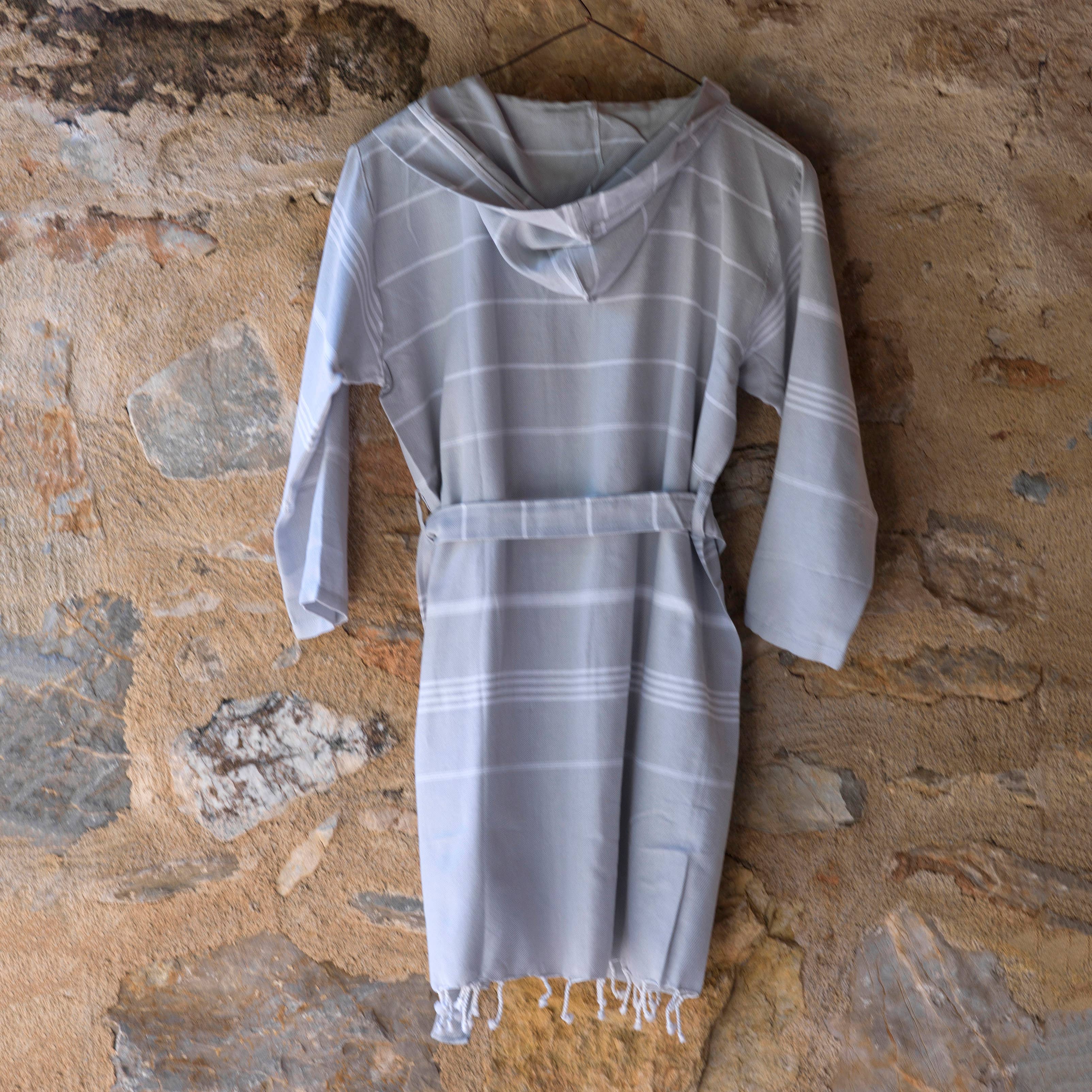 loom.ist - Vente Peignoir – femme - Peignoir classique long à capuche1