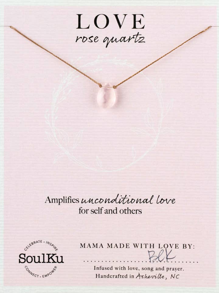 Rosenkvarts Själfullt Ljus Halsband för Kärlek för wholesale av SoulKu