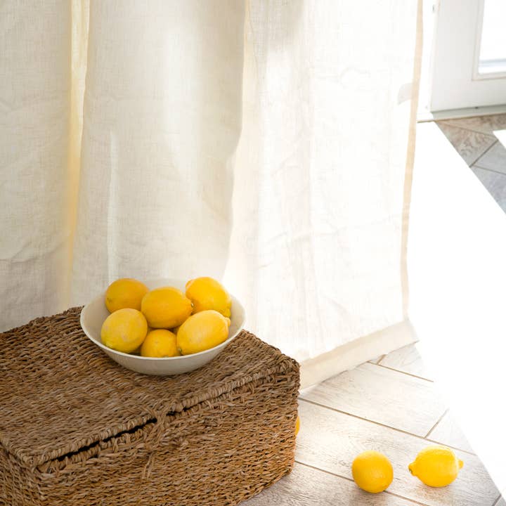 LinenQ – wholesale Curtain – Tie top linen curtains7