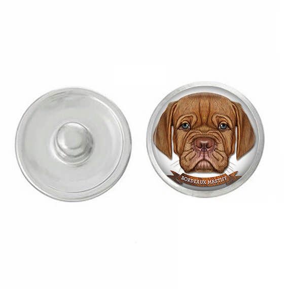 Say It in A Snap Jewelry - Vente Breloques/médailles personnalisées - Snap - Race de Chien - Sélectionnez vos races préférées - Bijoux2