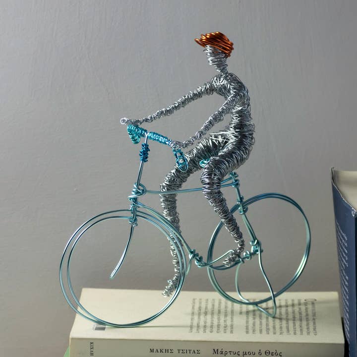 Cykling, Cykel Racer Wire Skulptur för wholesale av Haritopoulou