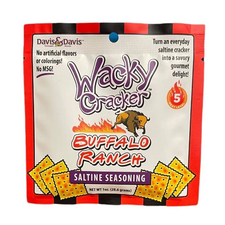 Davis & Davis Gourmet Foods - Vendita all'ingrosso Pretzel - Condimento Buffalo Ranch Wacky Cracker - 30 ml0