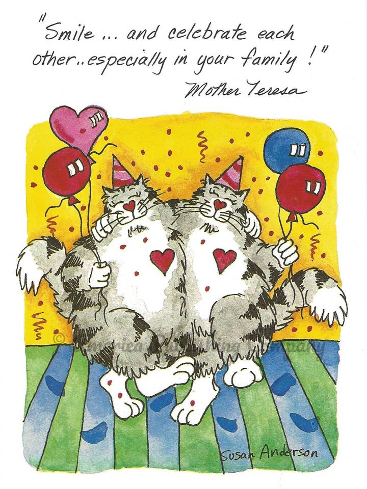 Aniversário dos Felinos - Aniversário da Família - Madre Teresa por atacado de FeLines