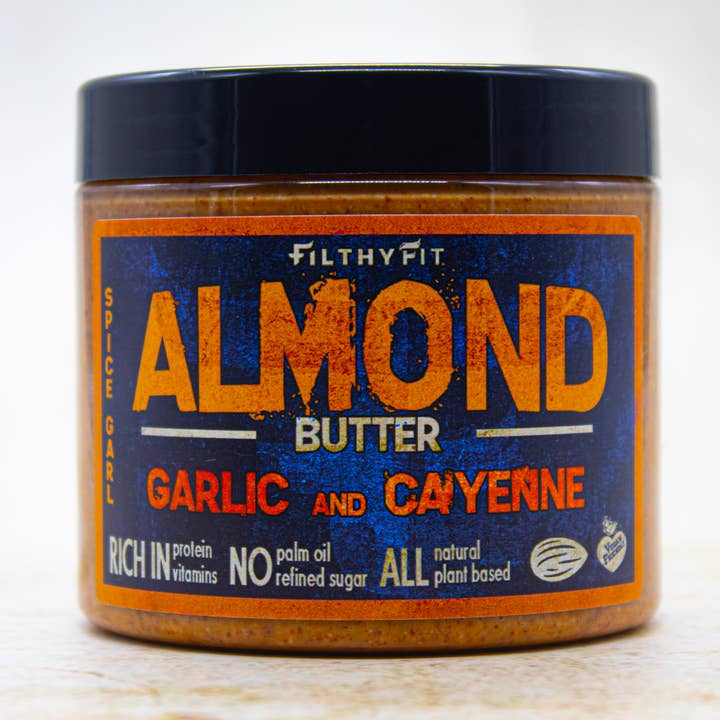 Filthy Fit - Wholesale Nut butter - Almond butter with garlic and cayenne pepper 190g0