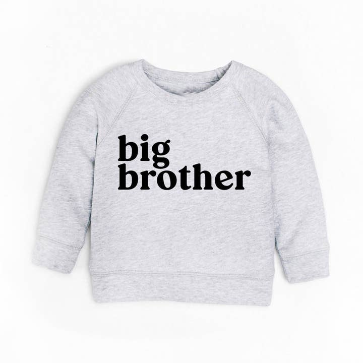 Organic Cotton Big Brother Toddler French Terry Sweatshirt for wholesale by Verita Culture