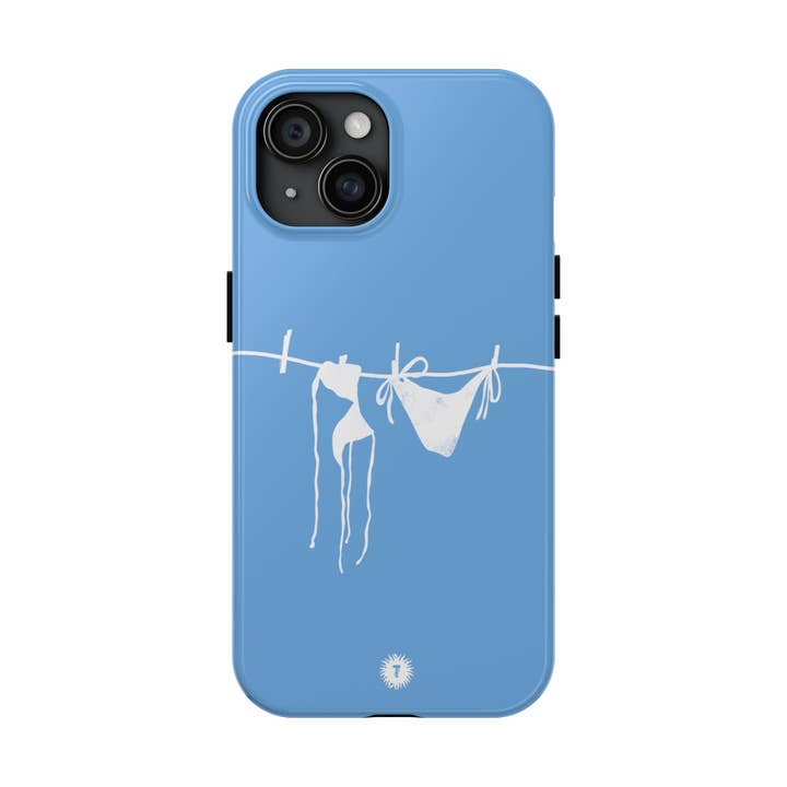 Light Blue Bikini Phone Case for wholesale by Thursday’s Child Creative Studio