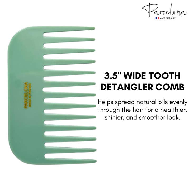 Parcelona - Wholesale Hair Brush/Comb - Parcelona Wide Tooth Comb Tropical Toucan Floral Print Comb for Thick Curly Hair37