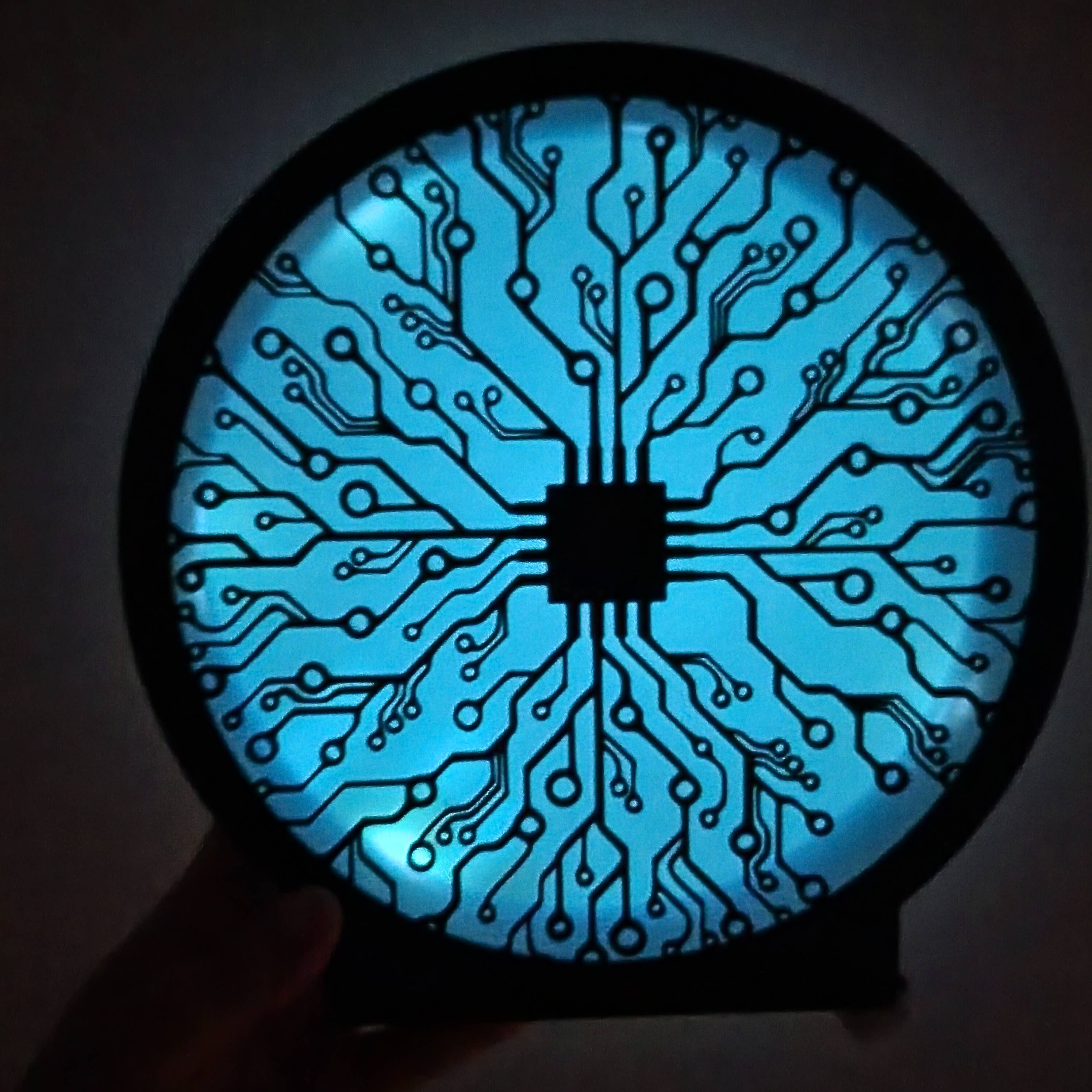 BoisMagique - Wholesale Ornament - Futuristic Circuit LED Decoration Night Light Luminous Panel1