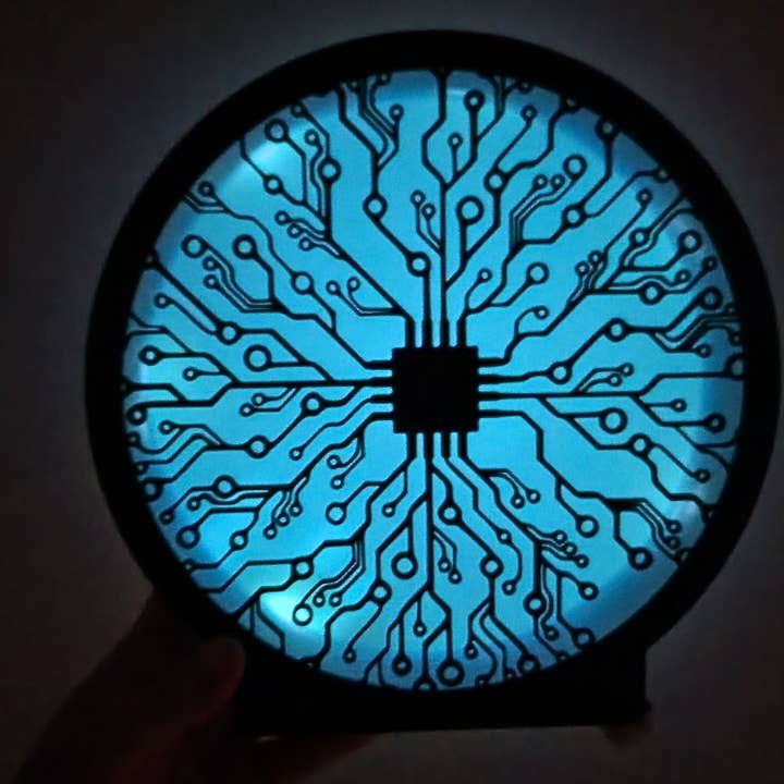 BoisMagique - Wholesale Ornament - Futuristic Circuit LED Decoration Night Light Luminous Panel1