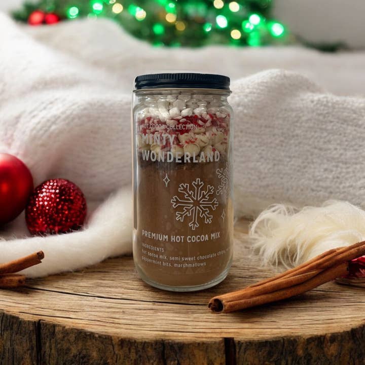 Dry Goods Refillery - Wholesale Hot Cocoa Mix/Kit - "Minty Wonderland" - Hot Cocoa Mix JarÂ