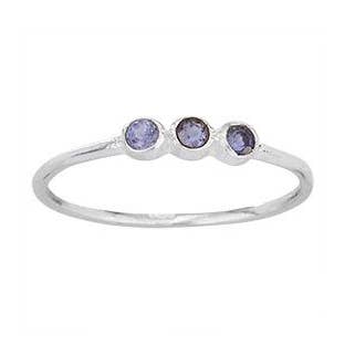 Sparkling Iris Iolite Sterling Silver Ring for wholesale by Tiger Mountain Jewelry