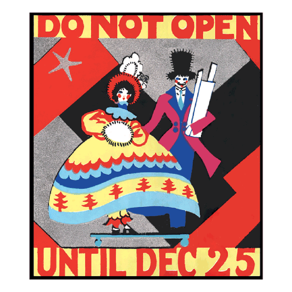 Laughing Elephant - Wholesale Sticker - Vintage Christmas - Holiday Sticker Box21