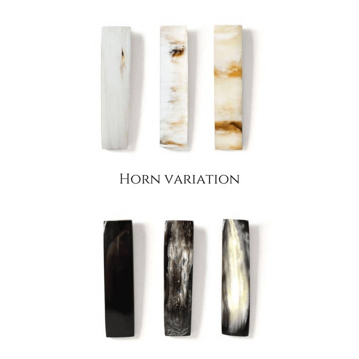 Luala Silk – wholesale Blandat bestickset – Buffalo Horn Bestick Set - sked gaffel och smör kniv-vit/Blond3