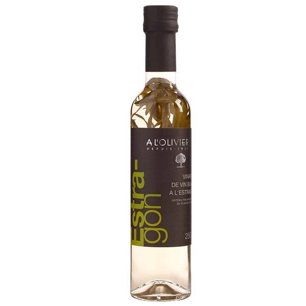 A L'Olivier White Wine Vinegar with Tarragon, 250ml for wholesale by GourmetDis (Gourmet Food Distribution)