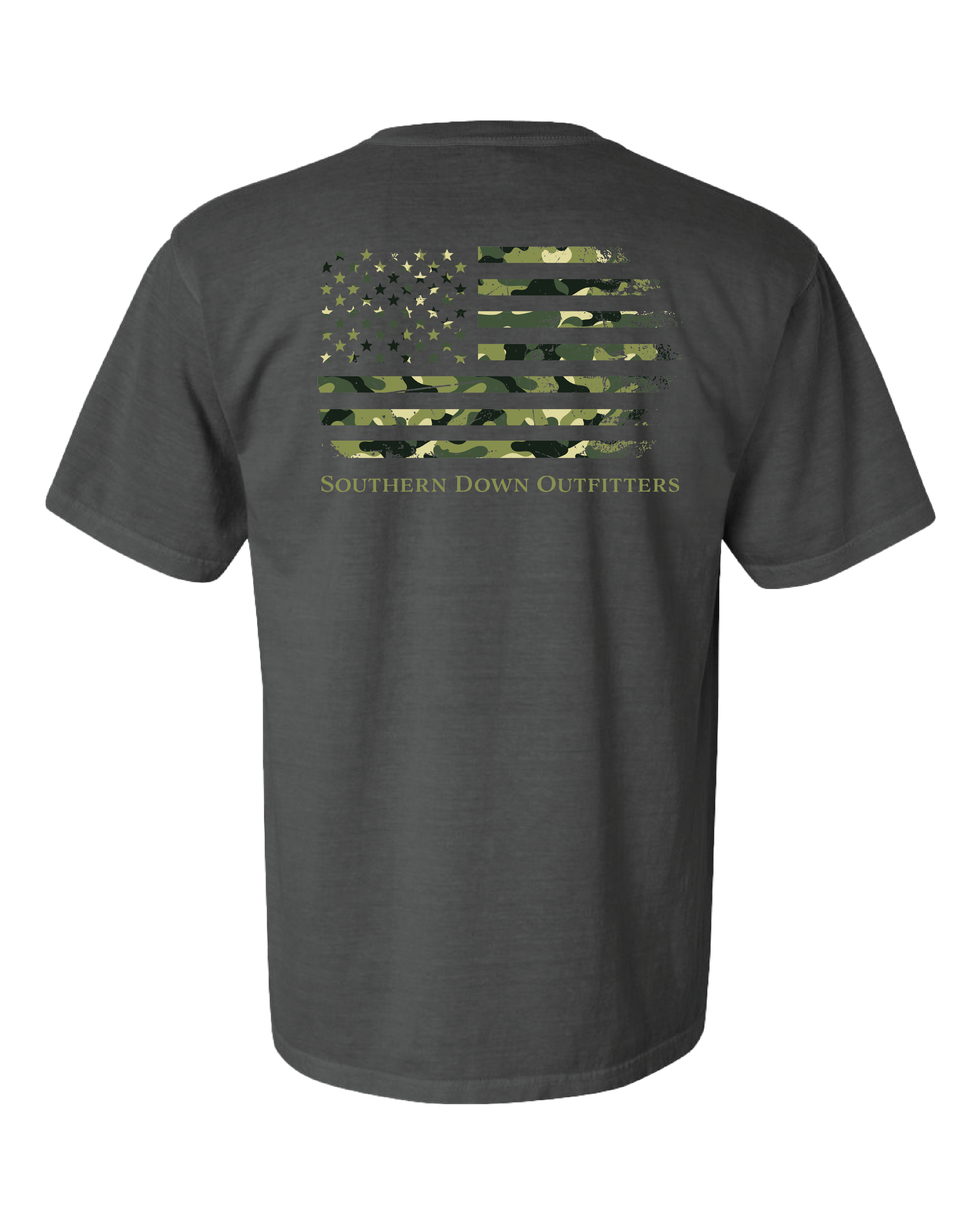 Southern Down Outfitters - Wholesale Screen Printed T-Shirt - Men's - Camo Flag Tee4
