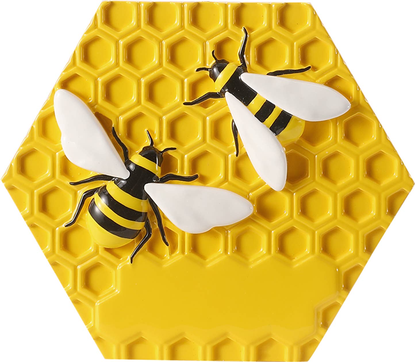 PolarX Ornaments - Wholesale Ornament - Bees on Honeycomb Personalized Ornament