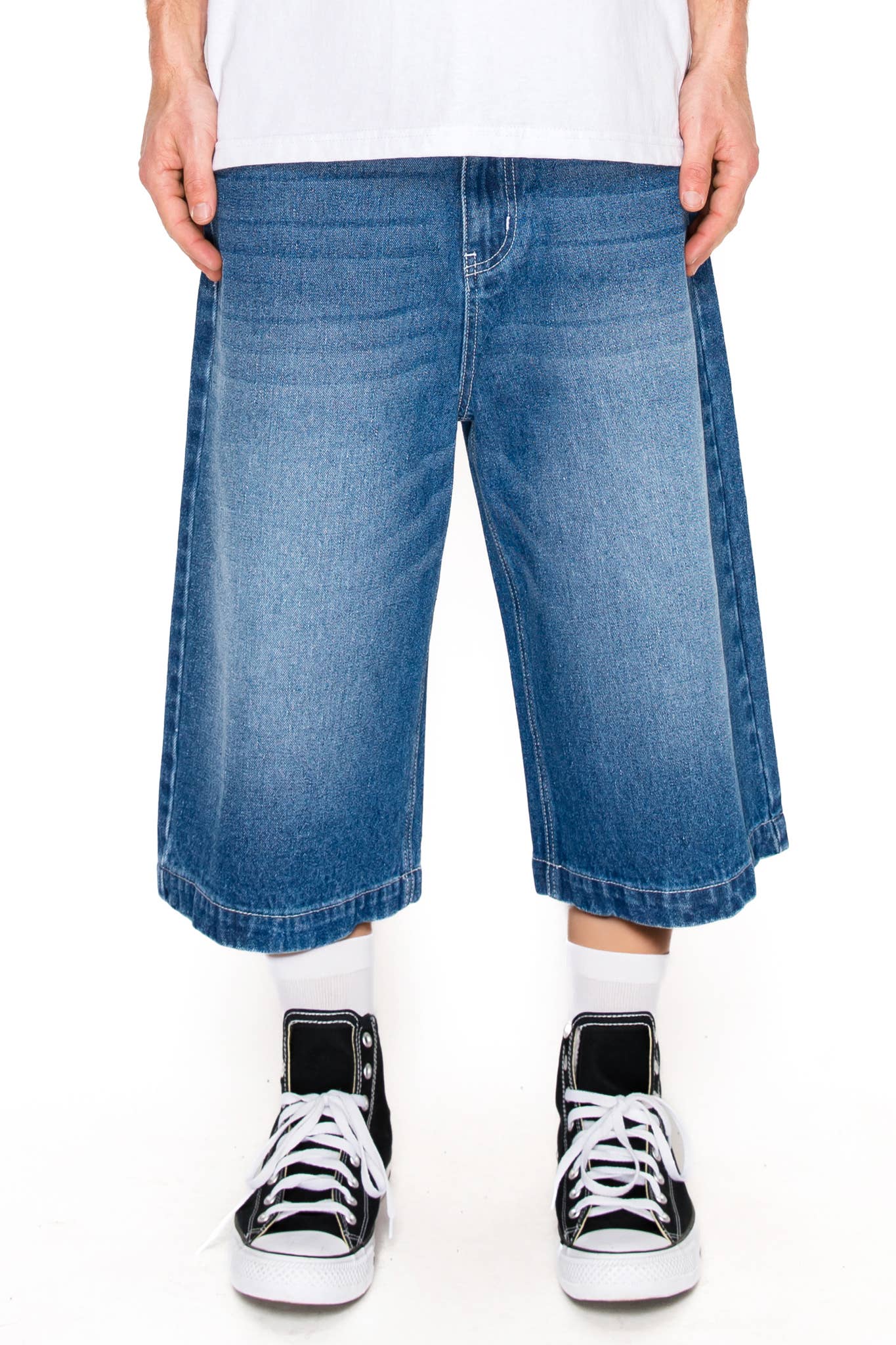 Victorious - Wholesale Shorts - Men's - DS2114 Ultra Baggy Y2K Denim Jorts