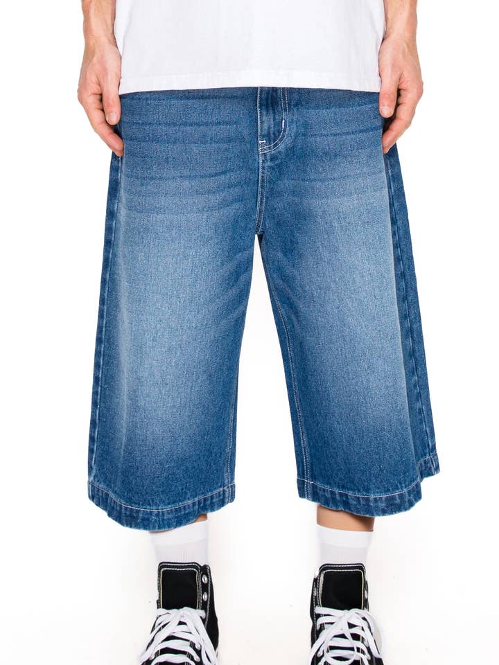 Victorious - Wholesale Shorts - Men's - DS2114 Ultra Baggy Y2K Denim Jorts0