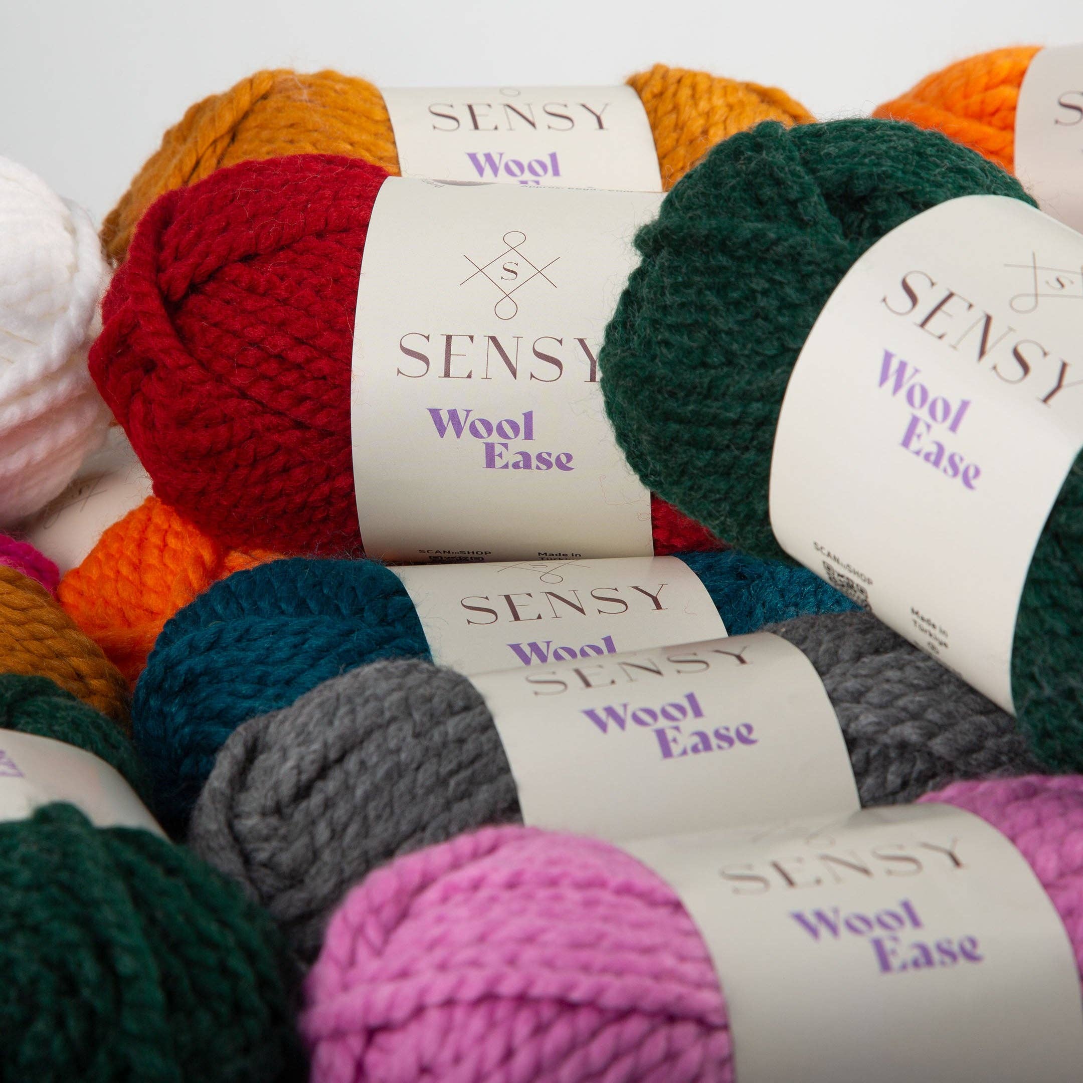 Sensy - Wholesale Yarn - Sensy Wool Ease Yarn, 3.5 oz, 66 Yards, Gauge 6 Super Bulky17