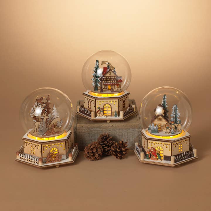 Promo The Gerson Company 8"H B/O Lighted Wind up Musical Woo for wholesale by The Gerson Companies