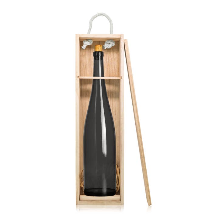 Plenty Concepts - Wholesale Gift Box - Unfinished Bottle Wood Box