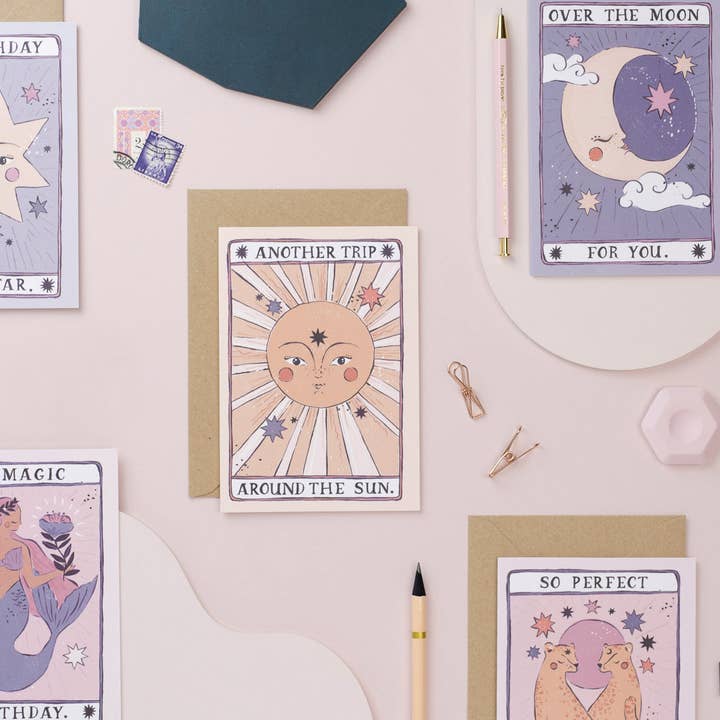 Sister Paper Co. – wholesale Birthday card – Mermaid Magic Birthday Card | Tarot Card | Mermaid Cards2