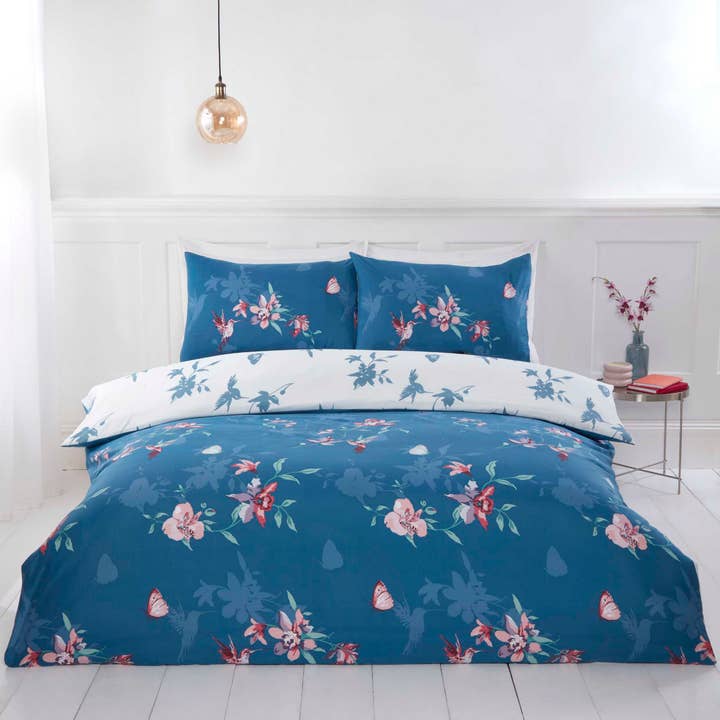 Hummingbird microvezel polyester dekbed met bloemenprint en kussensloop voor wholesale door Rapport Home Furnishings Limited