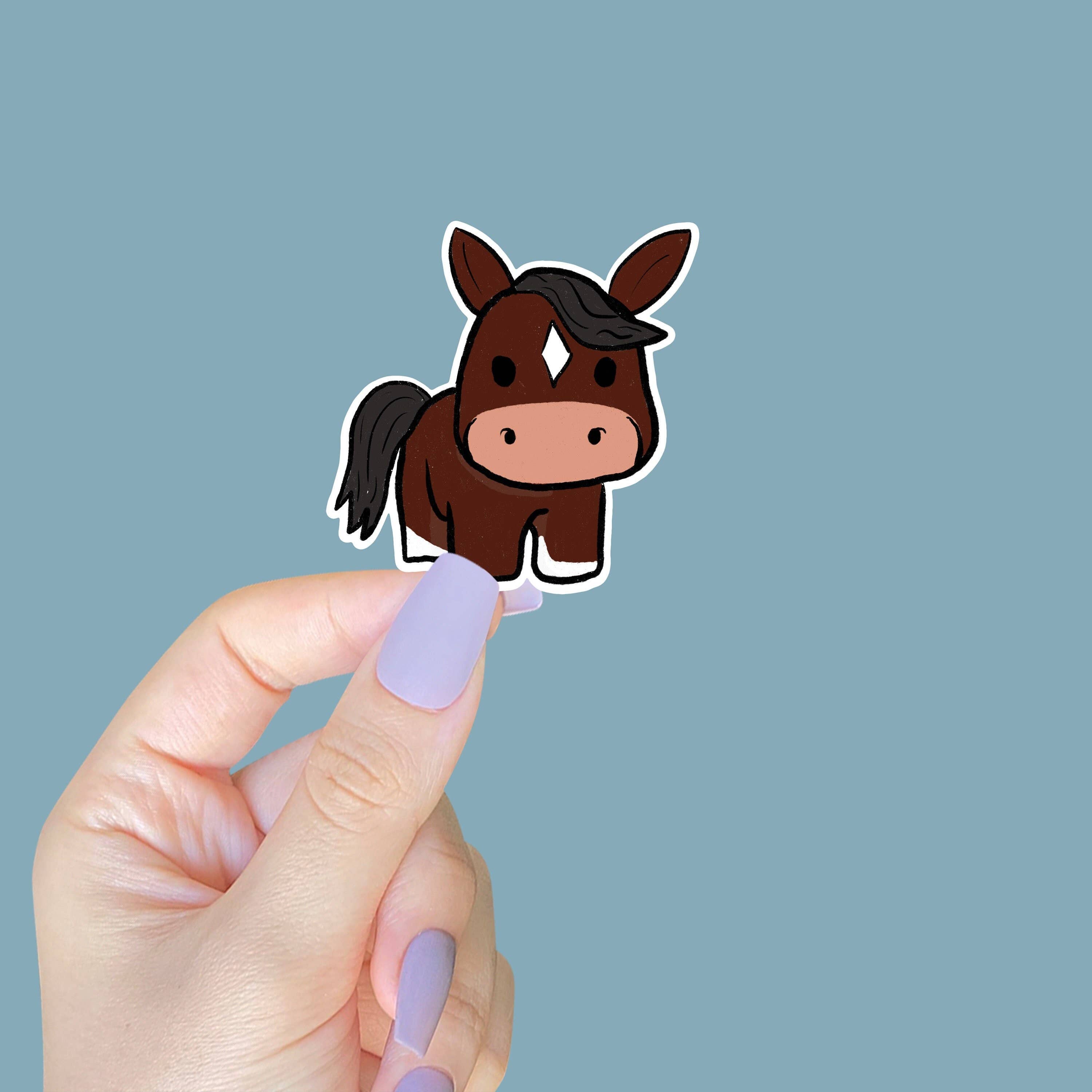 Horse Fund Designs - Wholesale Sticker - Bay Pony Cartoon Sticker1