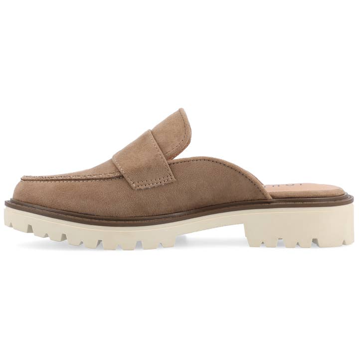 Journee - Wholesale Flats - Women's - Miycah Muled Loafer Flats In Faux Suede6