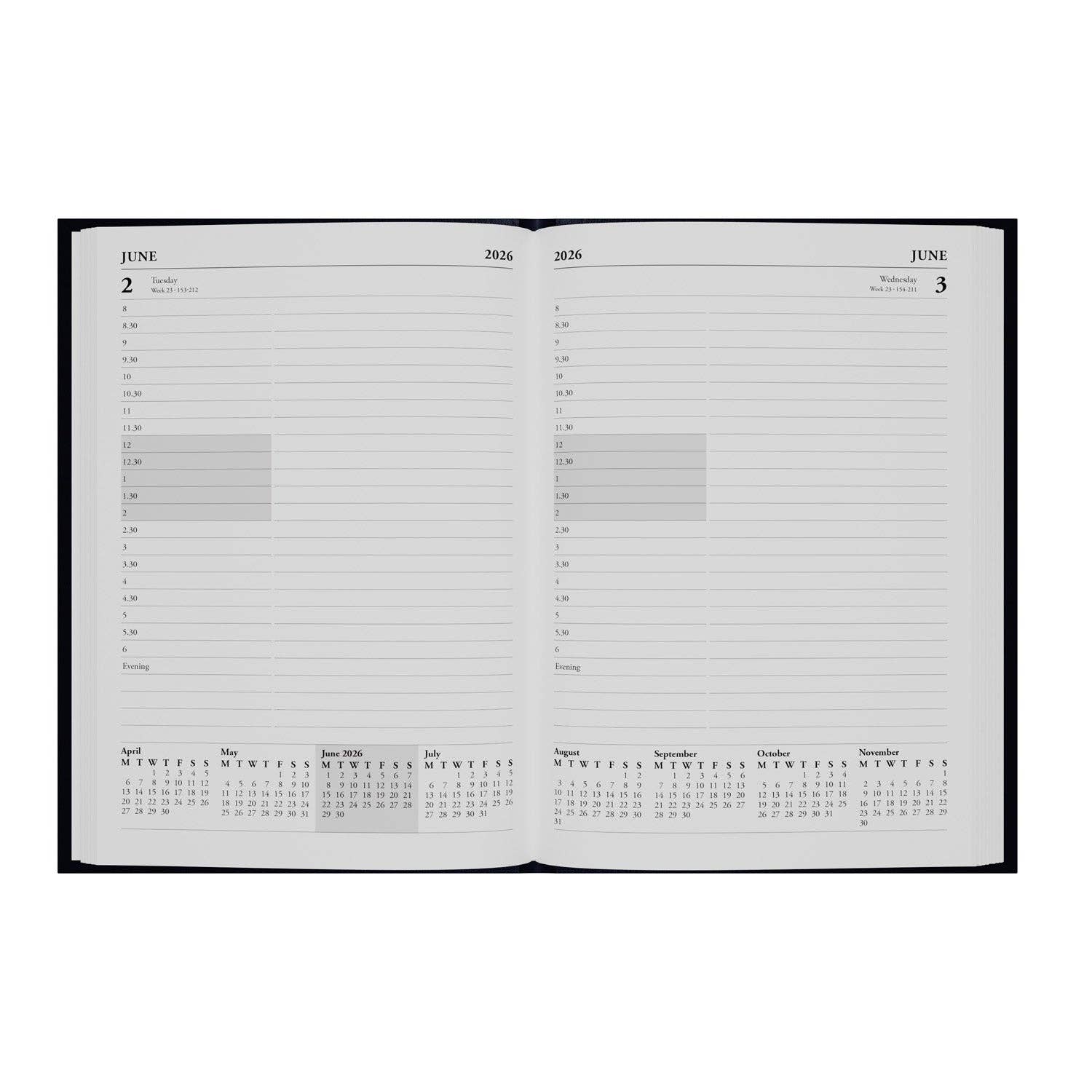 Collins Debden - Wholesale Planner - Essential - A5 Day-to-Page Diary with Appointments - 2026 Calendar Year Planner1