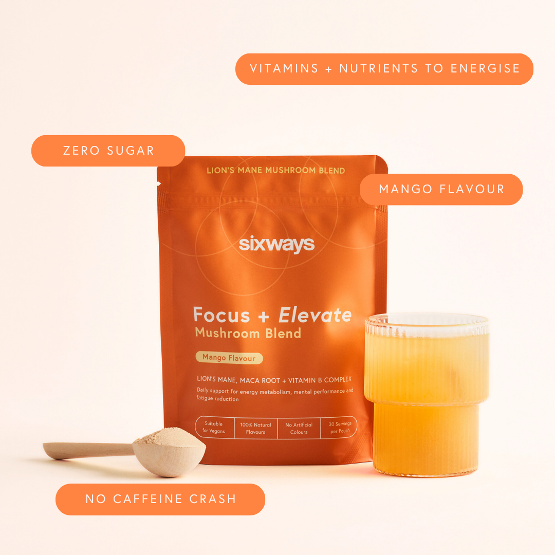 Sixways - Wholesale Powdered Health Drink - Focus & Elevate Mushroom Blend,Natural Energy, Daily Hydration Unflavoured, Electrolytes, Christmas gifts for her 4