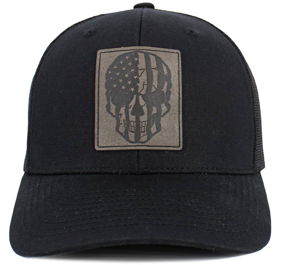 KBETHOS - Wholesale Trucker Hat - Unisex - Skull Patch Flag Mesh Ballcap0