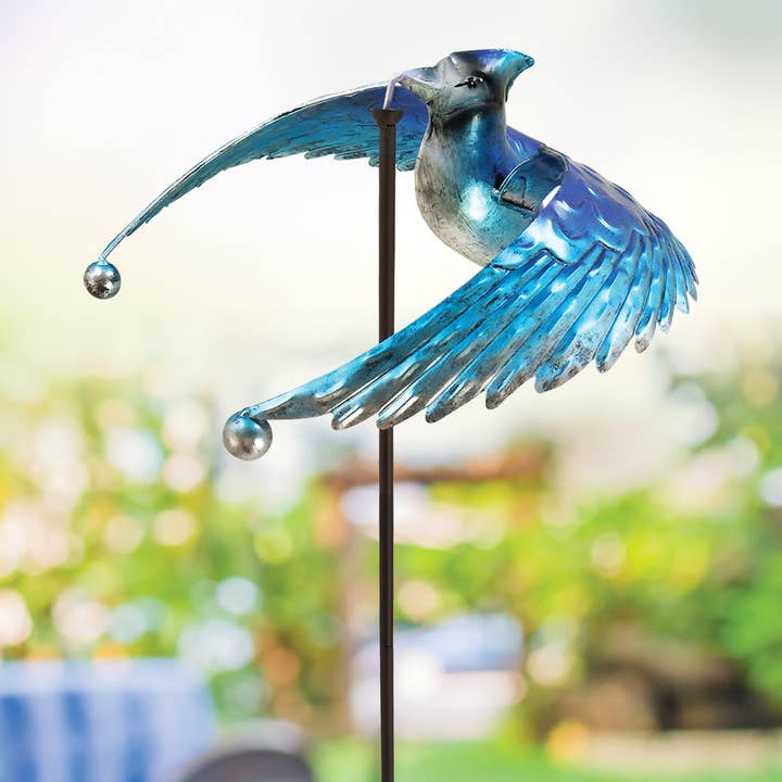 Sunset Vista Designs - Wholesale Outdoor Ornament/Decor - Blue Jay Bird Balance Drifter0