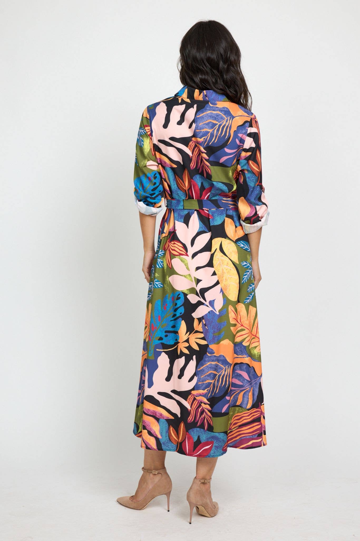 SWEET MAGIC MODA Y COMPLEMENTOS - Wholesale Dress - Women's - LONG PRINTED SHIRT DRESS2