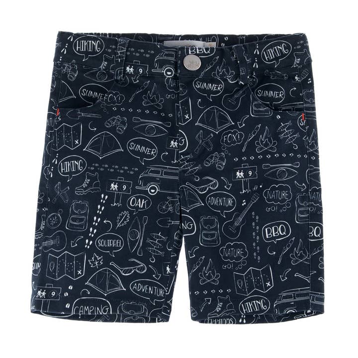 Calção de algodão orgânico COMPASS por atacado de Marraine Kids