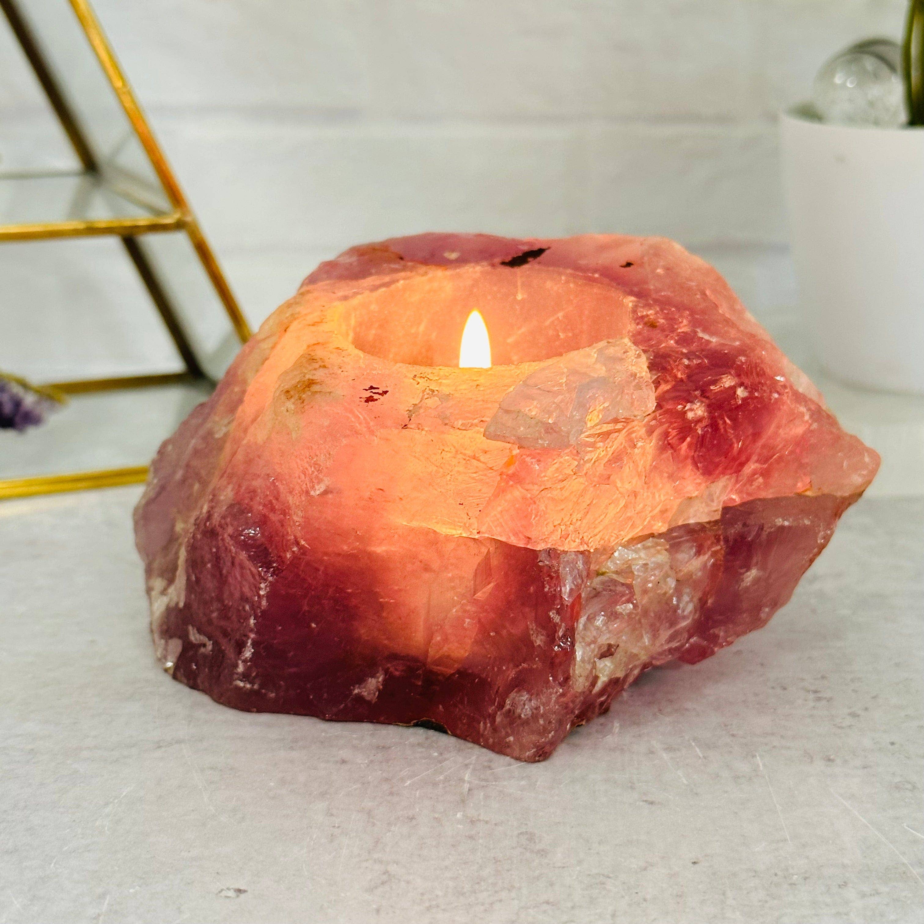 Rock Paradise - Wholesale Candle Holder - Rough Amethyst Crystal Candle Holder5