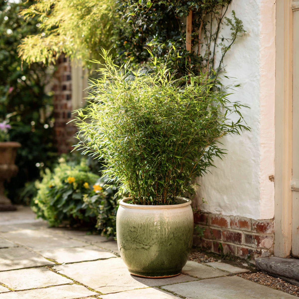 Oasis of Life - Wholesale Live Plant - Bamboo – 6 plants – Fargesia nitida 'Gansu' – Hardy, non-invasive bamboo for hedges & privacy screens – Evergreen & easy to care for – Height 50–70cm – Ø17cm2