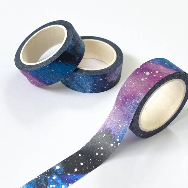 Sarah Frances - Wholesale Washi Tape - Watercolour Galaxy Washi Tape