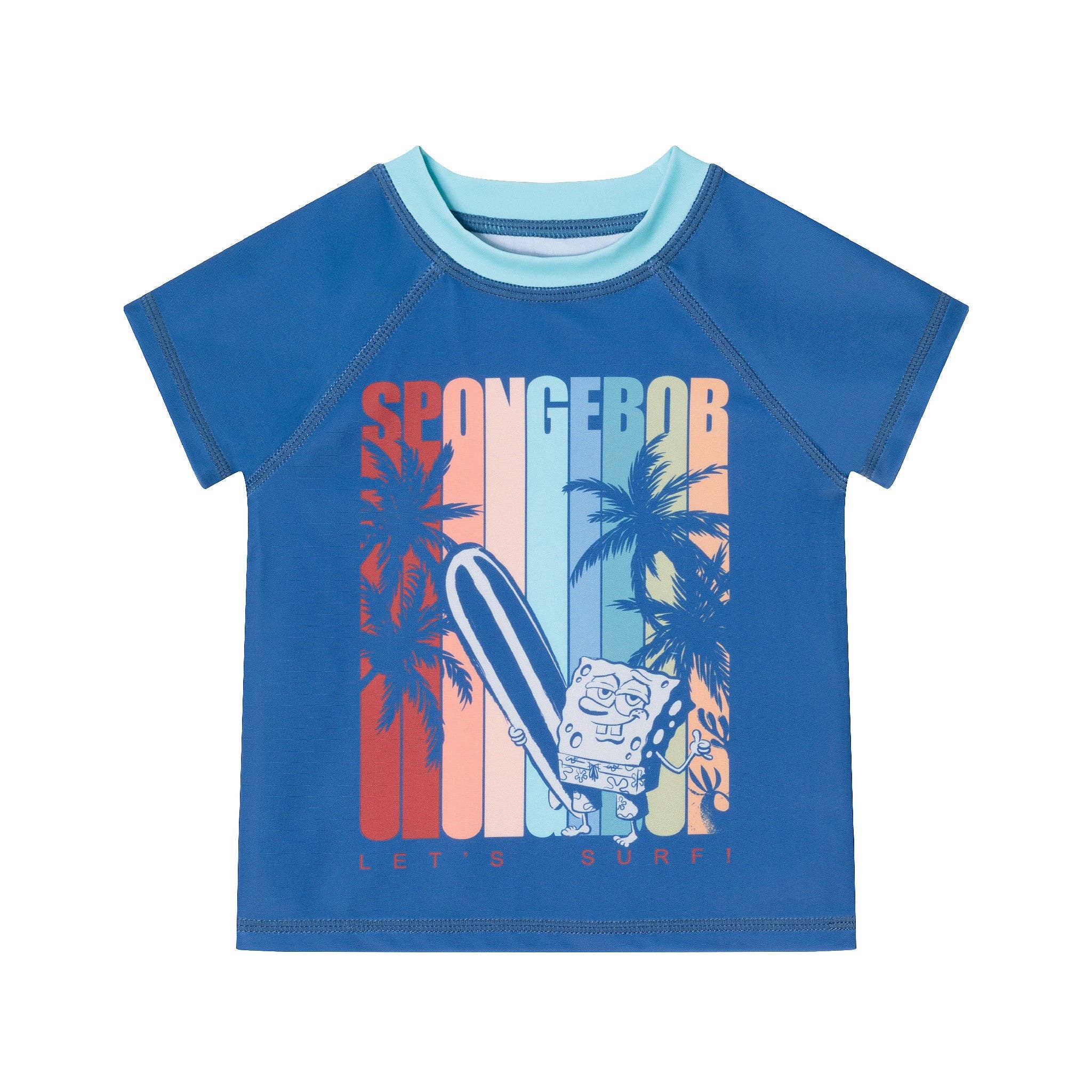 Navy SpongeBob SquarePants™ x Andy & Evan® | Infant (9-24M) Chill Surf Rash Guard Set for wholesale on Faire3