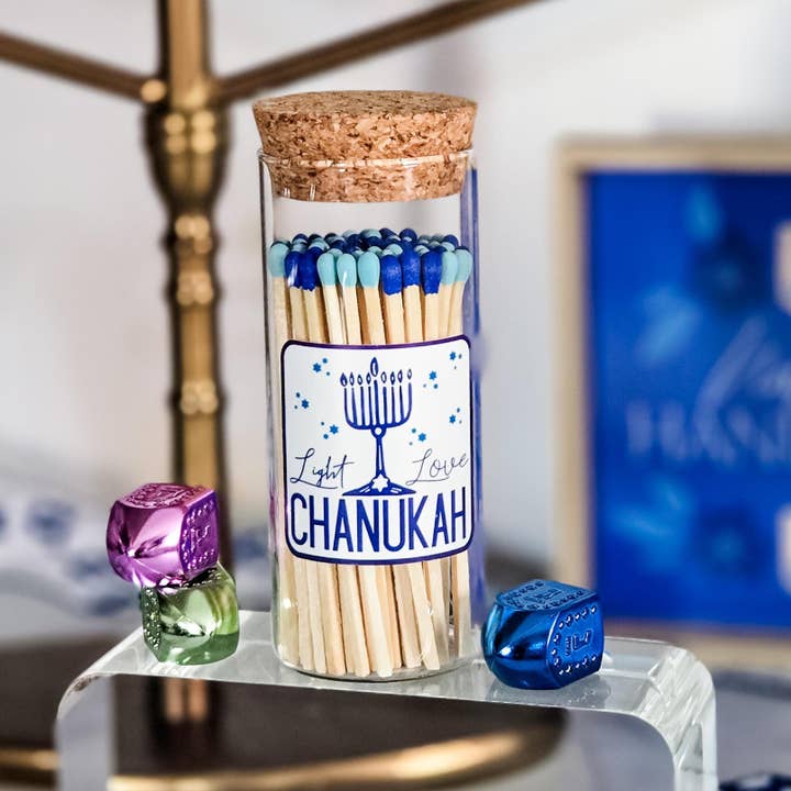 Fiammiferi Menorah Chanukah Luce + Amore per la vendita all'ingrosso da parte di Salt Sparkle Shalom