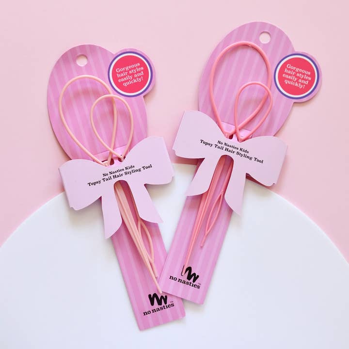 no nasties kids - Wholesale Hair Clip - Kids - Topsy Tail Hair Styling Tool Pink