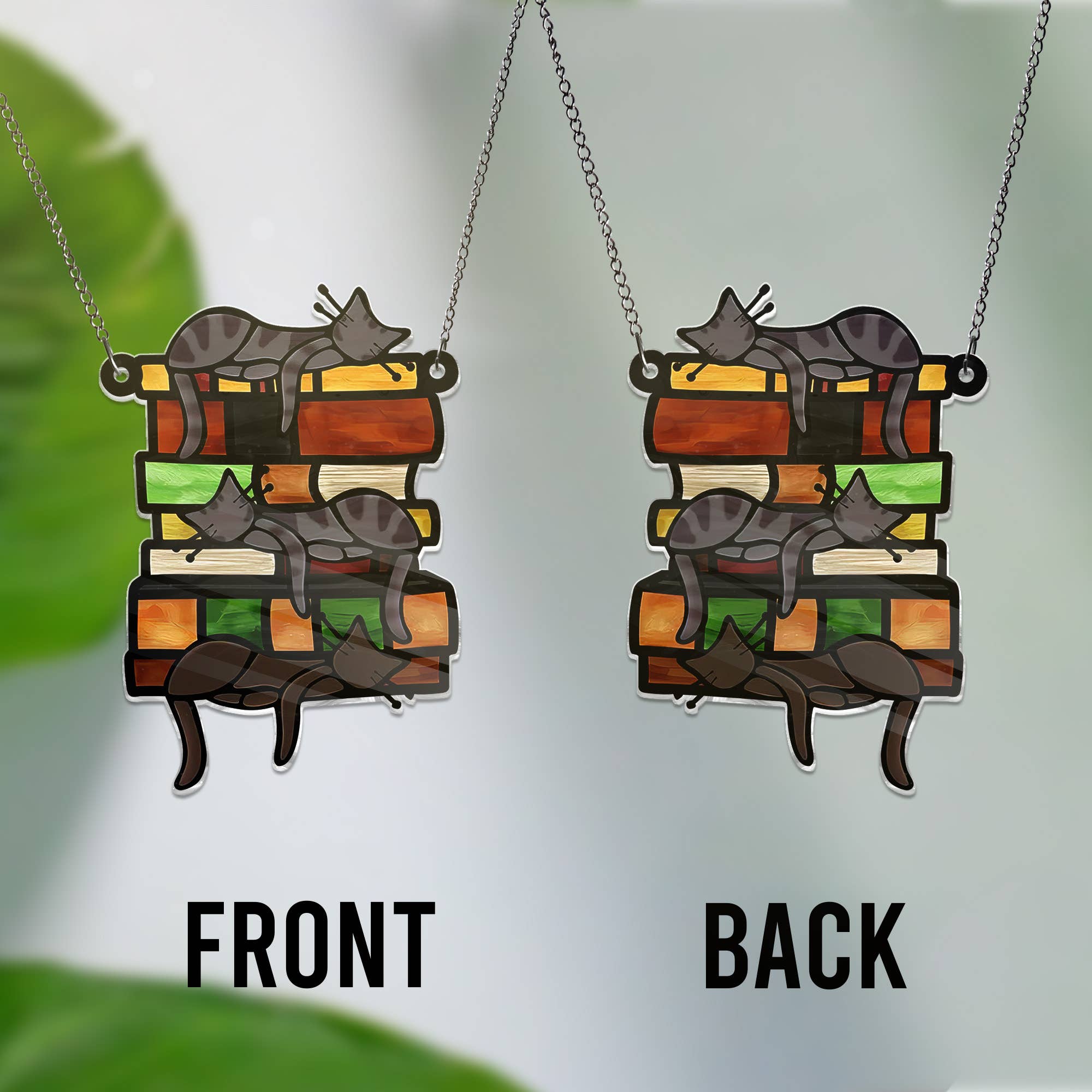 Merchemy - Wholesale Wall Decor - Kids & Baby - 3 Cats ACRYLIC Sleeping Cat on Book Cat Ornament Cat Love1