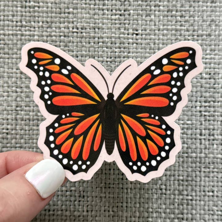 Dandymark - Wholesale Sticker - Monarch Butterfly Vinyl Sticker - 3"