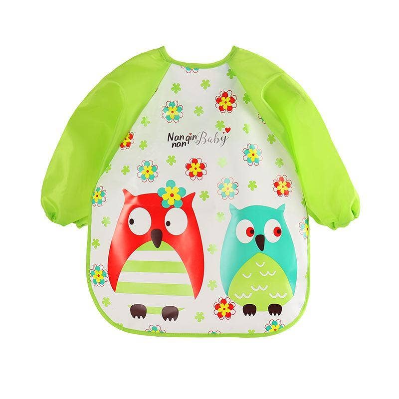 KiddieKickz - Vente Tablier – enfant - Tablier imperméable à manches longues Cute Bibs, blouse d'alimentation pour enfants10