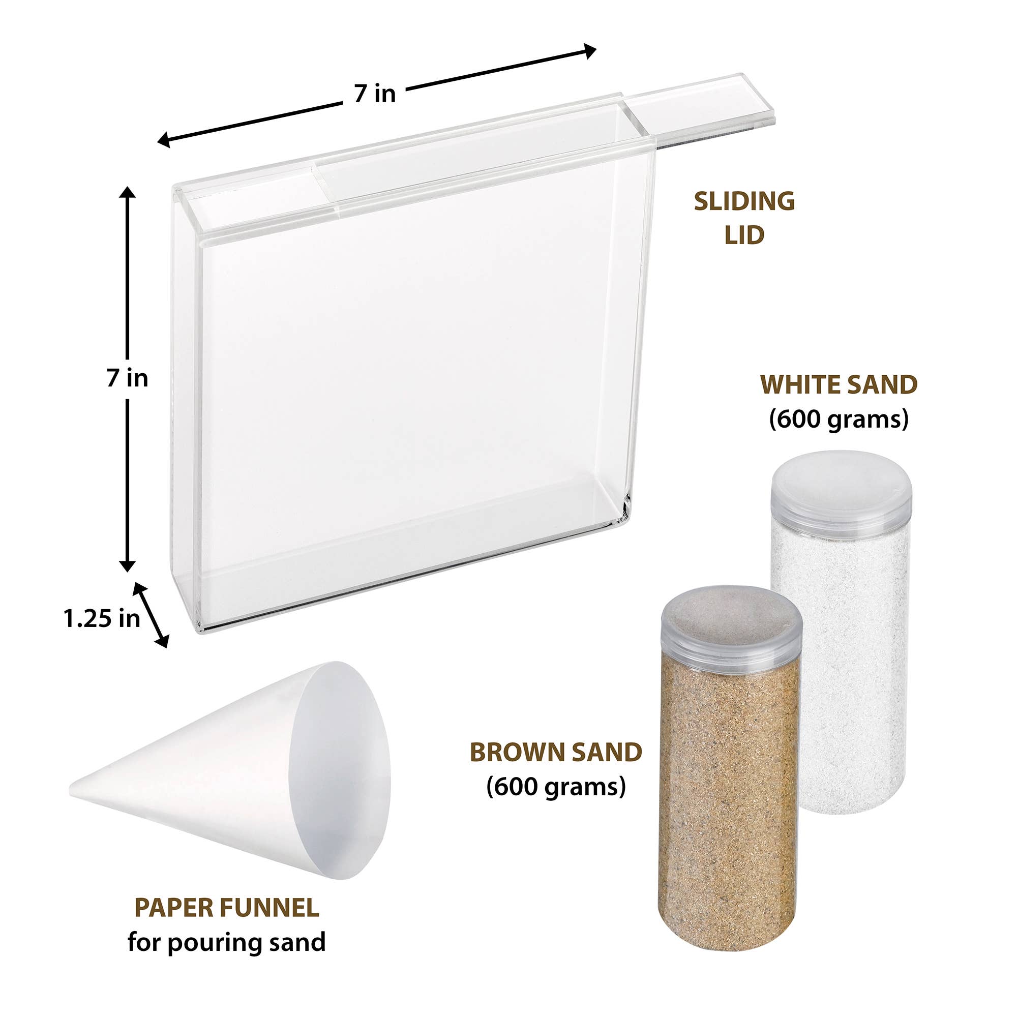 Lillian Rose - Vente Décorations de table - Ensemble de cérémonie Unity Sable Acrylique Lillian Rose1