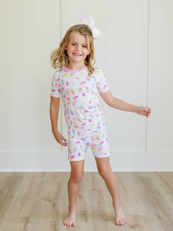 Conjunto de pijama de dos piezas Popsicle para venta al por mayor de Sweet Bay Clothing