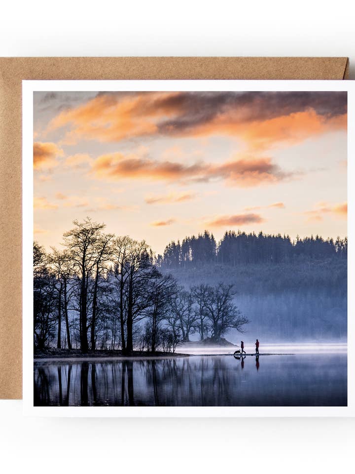 Loch Achray Sunrise.. for wholesale by Ecosse Encaustics Cards