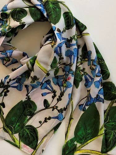 Bluebells Cotton Scarf for wholesale by NINA J
